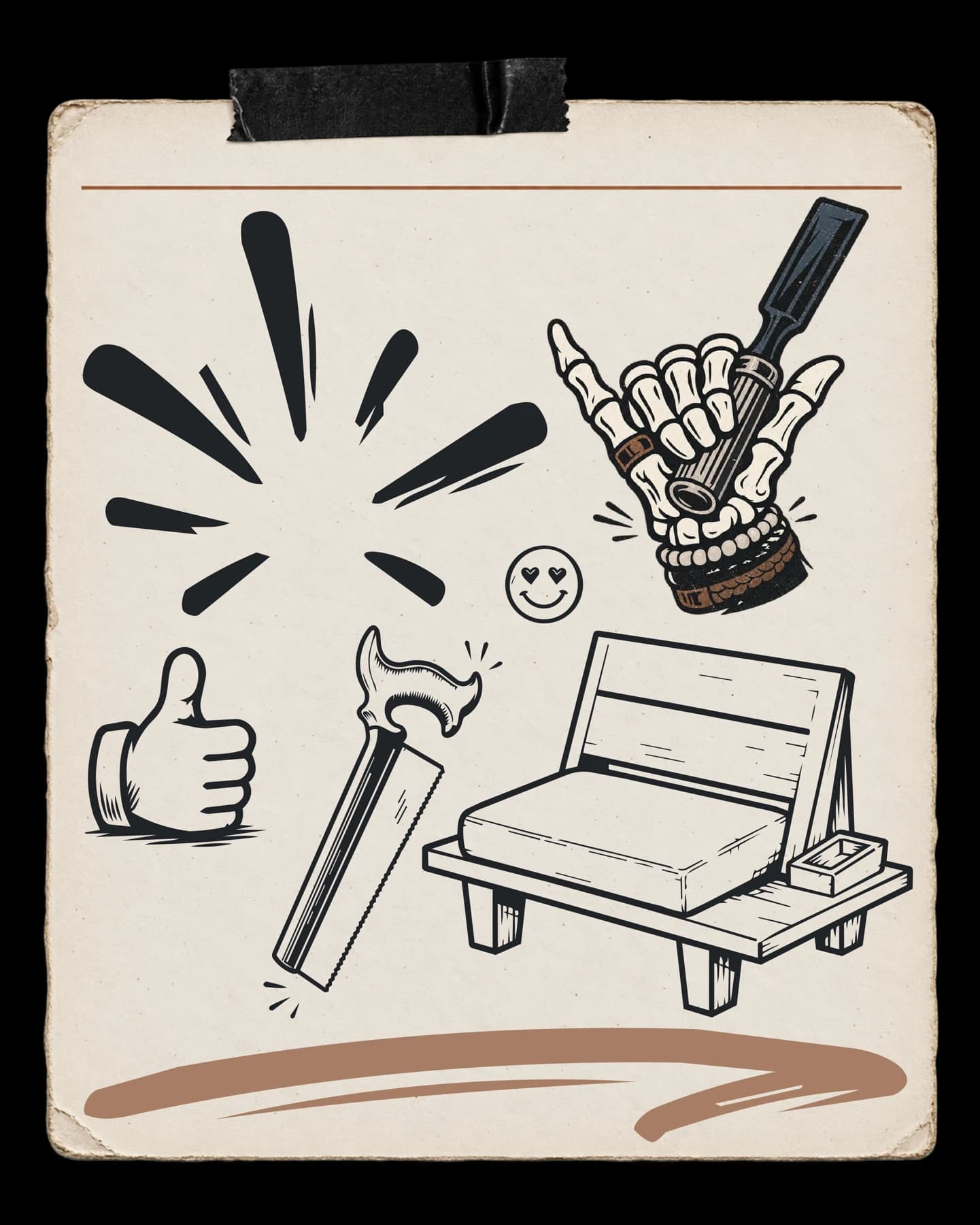 Still Am Studios iconography proof card
